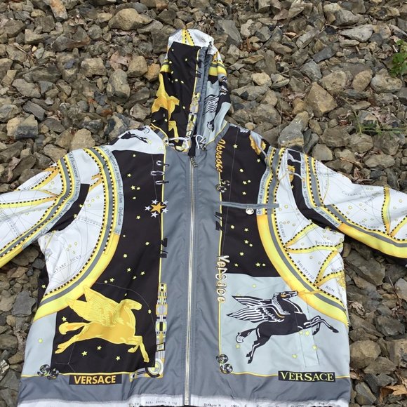 Versace Windbreaker Jacket Size 52 USA XL - Picture 1 of 2